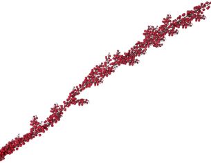 Guirlande baies rouges 185 cm