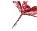 See slide Fleur candy rouge blanc pailleté D 25 cm