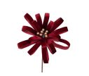 See slide Fleur bow bordeaux 25 x 45 cm