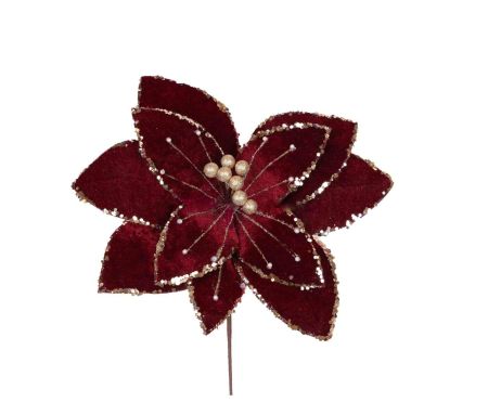 Fleur bordeaux champagne 30 x 45 cm