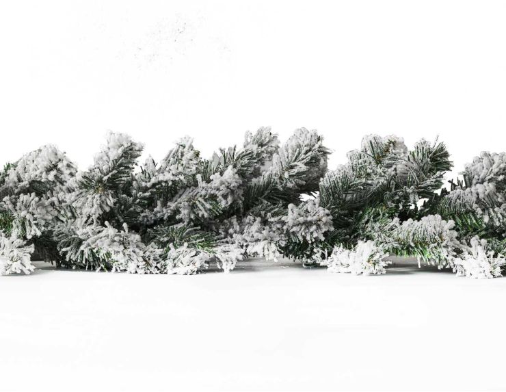 Guirlande de sapin enneigée 270 x 30 cm PVC
