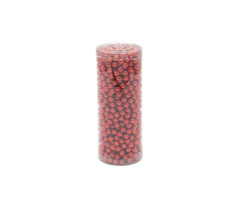 Guirlande perles rouges 14 mm x 2,7 m