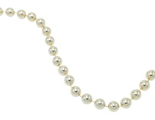 Guirlande perles champagne 14 mm x 2,7 m