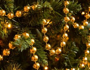 Guirlande perles dorées 14...