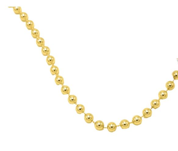 Guirlande perles rondes dorées brillant Ø8mm longueur 10m décoration sapin Noël