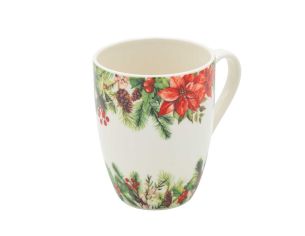 Tasse de Noël Poinsettias 350ml