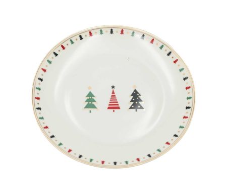 Assiette dessert sapin de Noël 20cm