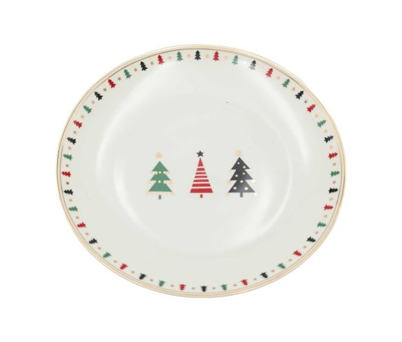 Assiette dessert sapin de Noël 20cm