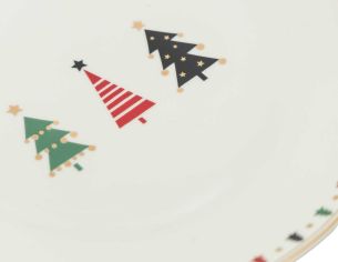 Assiette dessert sapin de Noël 20cm