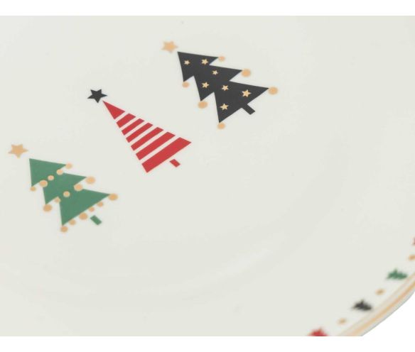 Assiette dessert sapin de Noël 20cm