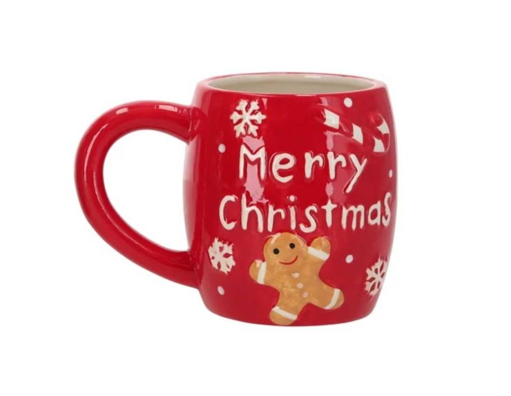 Mug rouge gingerbread 350ml