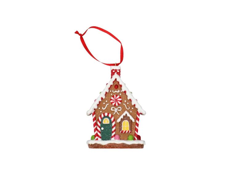 Suspension maison pain d'épices H 9cm