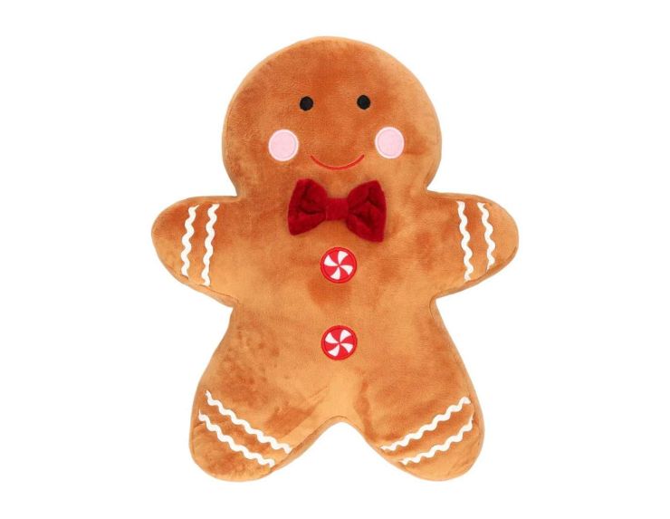 Coussin pain d'épices brun clair H 38cm