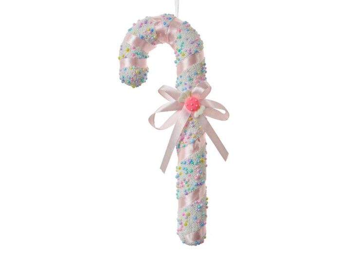 Suspension sucre d'orge pastel H 26cm