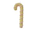 Voir la slide Suspension Noël sucre d'orge jaune recouvert micro-perles éclats orange rouge spirale pompons roses H26cm