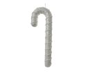 Voir la slide Suspension Noël sucre d'orge grand format entièrement recouvert paillettes blanc argenté scintillant H33cm