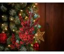 See slide Branche décorative baies rouges H 34cm