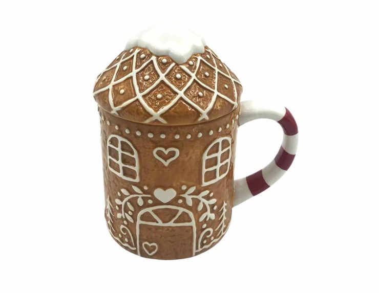 Mug maison pain d'épices couvercle 350ml
