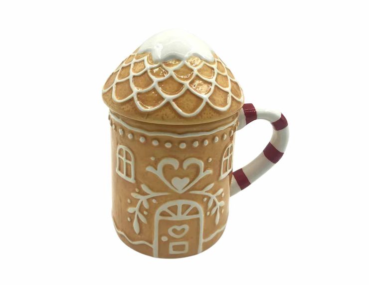 Tasse maison pain d'épices couvercle 350ml