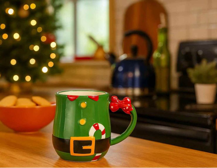 Mug costume d’elfe de Noël H13 cm