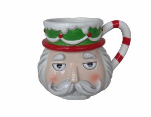 Mug en forme de casse-noisette grognon avec moustache,