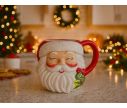 See slide Mug tête Père Noël souriant H16 cm