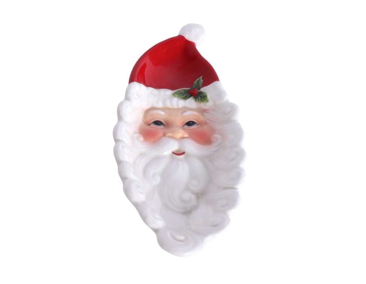 Plat décoratif Père Noël allongé H 25cm