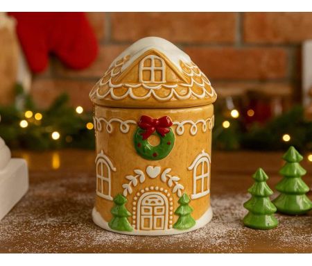 Bol maison pain d'épice couvercle H 17cm