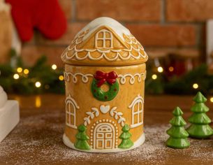 Bol maison pain d'épice couvercle H 17cm