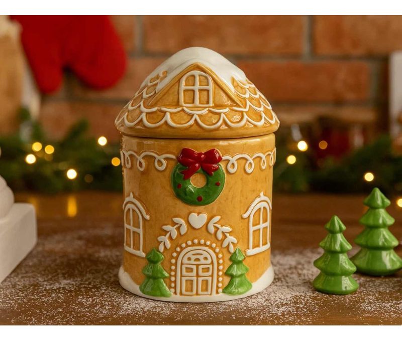 Bol maison pain d'épice couvercle H 17cm