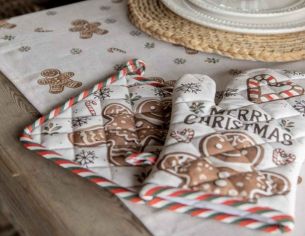 Gant de cuisine pain d'épices 30 x 18 cm