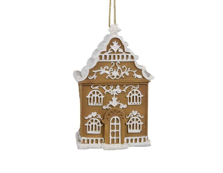 Suspension maison pain d'épices H 9cm