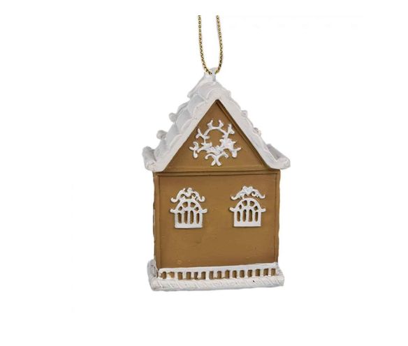 Suspension maison pain d'épices H 9cm