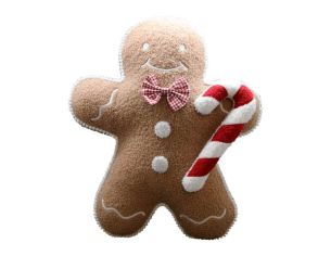 Coussin pain d'épice sucre d'orge H 48cm