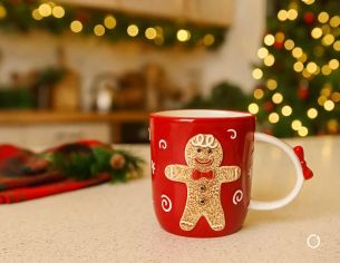 Mug rouge gustave H 14 cm 430ml