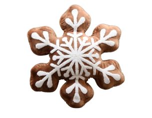Coussin flocon de neige D 43cm