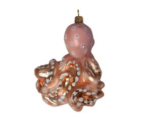 Suspension pieuvre verre soufflé H 13 cm