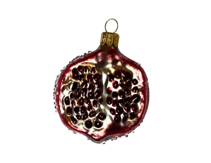 Suspension de Noël grenade H 8cm