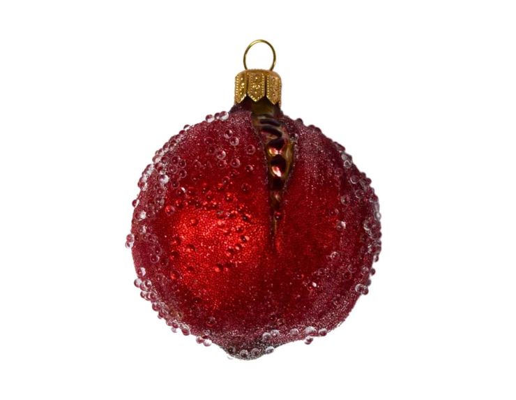 Suspension de Noël grenade H 8cm