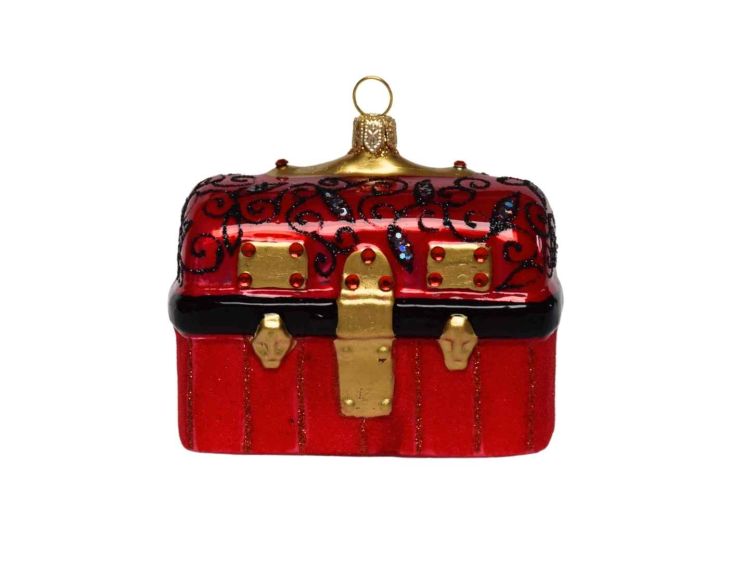 Suspension lunch box verre soufflé H 8cm