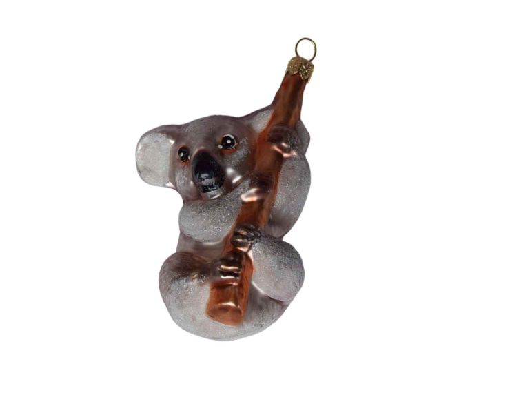 Boule de Noël originale koala verre soufflé H8cm