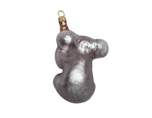 Boule de Noël originale koala verre soufflé H8cm