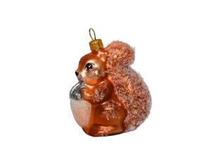 Suspension écureuil verre soufflé H7cm