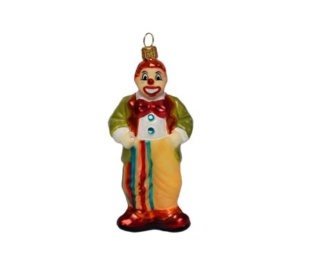 Suspension de Noël clown H 13 cm verre soufflé