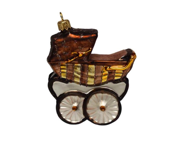Boule de Noël landeau bébé H 11 cm