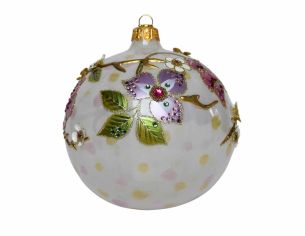Boule de Noël luxe blossom...