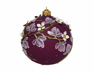 Boule de Noël luxe magnolia...
