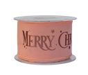 Voir la slide Ruban velours rose clair "Merry Christmas" 8cm x 9m