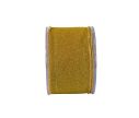 Voir la slide Ruban en lurex doré scintillant. Largeur 7cm, longueur 9m. Parfait pour une décoration lumineuse et festive. Bords métalliques.