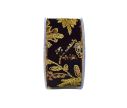 Voir la slide Ruban de Noël velours noir broderie florale dorée sequins largeur 7cm 4,5m